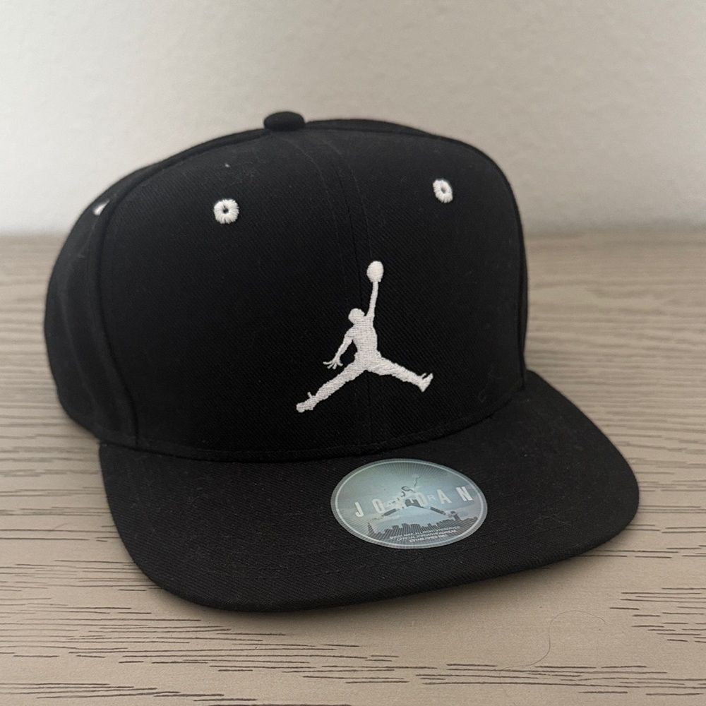 Jordan Black and White Logo Cap